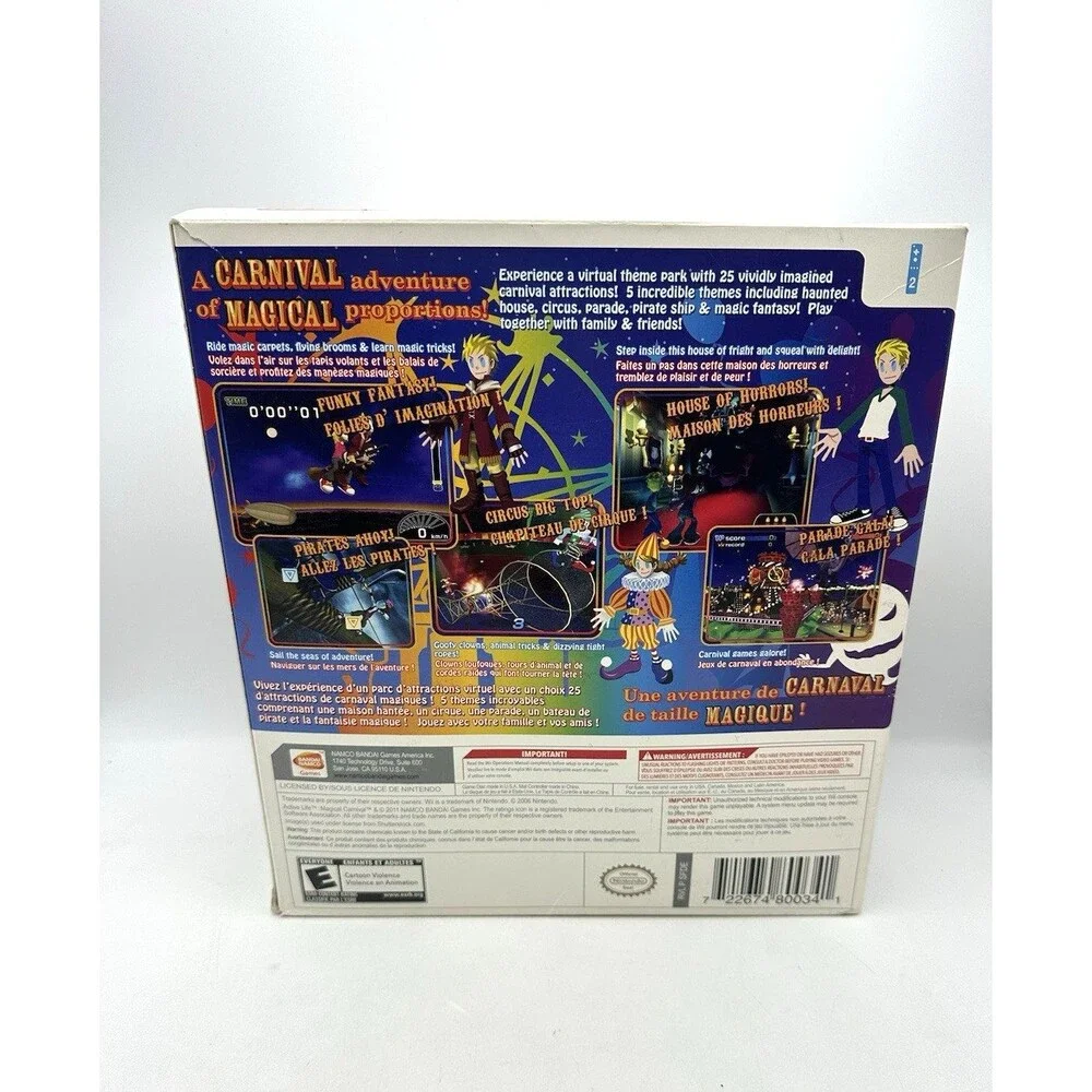 Active Life Magical Carnival Game & Mat Bundle Set Nintendo Wii MAT/GAME SEALED